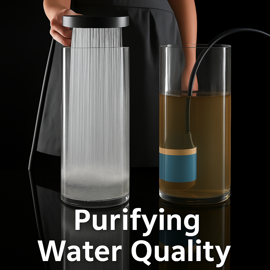 Hogedruk douchekop met filter voor lage waterdruk, verstelbare straalstanden en waterbesparing