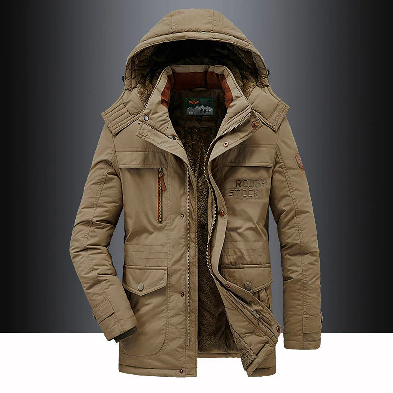Waterdichte Winterjas met Fleece Lining en Bontcapuchon