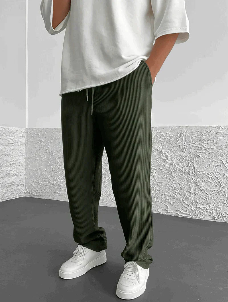 Zachte Ribbroek Comfortabele Relaxed Fit Damesbroek