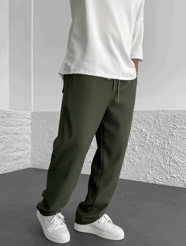 Zachte Ribbroek Comfortabele Relaxed Fit Damesbroek