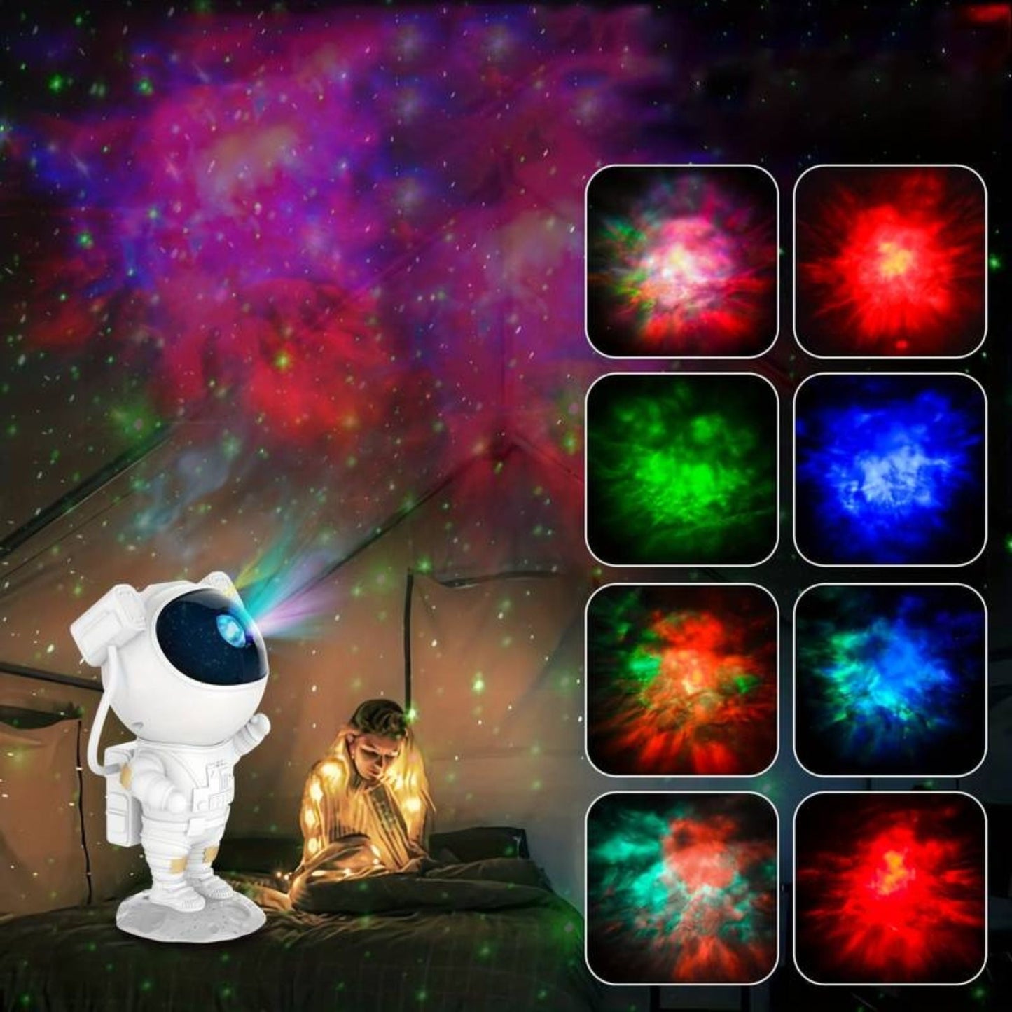 Galaxylamp Astronaut Projector Sterrenhemel Met Afstandsbediening