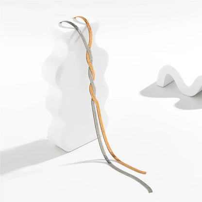 Verstelbare Slangenketting Halssieraad Goud Zilver Elegant Design