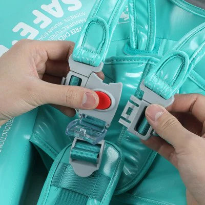 Opblaasbare Zwemhulp Baby met Zonnescherm UPF 50+ en Zacht Drijfcomfort | Veilige Zwemring voor Kinderen Pool en Strand | Visvormige Babyzwemband met Bescherming