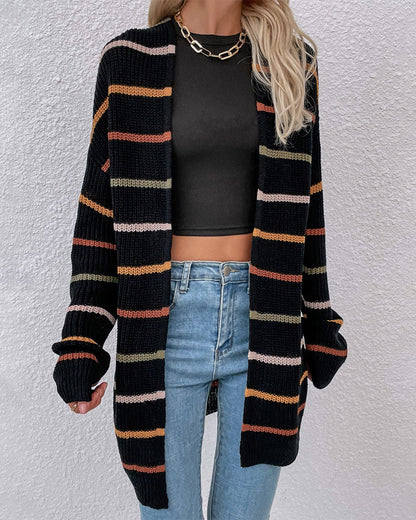 Streepjes Vest Casual Korte Mouw - StudioMarella