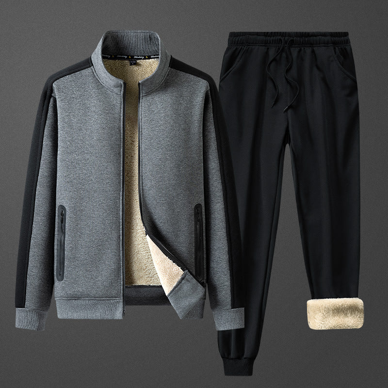 Heren Fleece Lounge Set Zacht en Warm