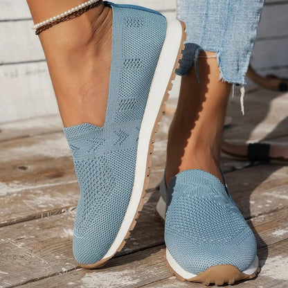 Dames Loafers Comfortabel Luchtig Gebreid Schoenen