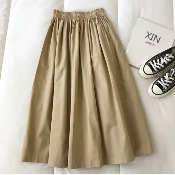 Wijde Rok Met Hoge Taille voor Vrouw Comfortabel - StudioMarella