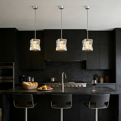 Hanglamp Kristal Gestapeld Ijsblok LED Goud Chroom Sfeerlamp Bar Eetkamer Modern