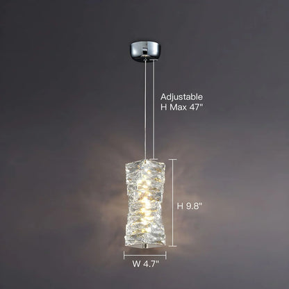 Hanglamp Kristal Gestapeld Ijsblok LED Goud Chroom Sfeerlamp Bar Eetkamer Modern
