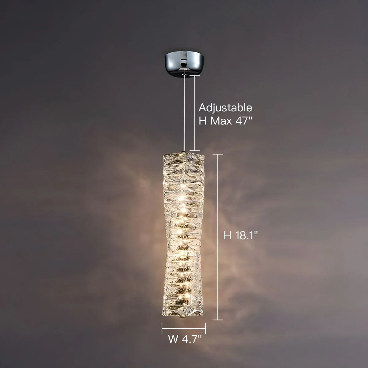 Hanglamp Kristal Gestapeld Ijsblok LED Goud Chroom Sfeerlamp Bar Eetkamer Modern