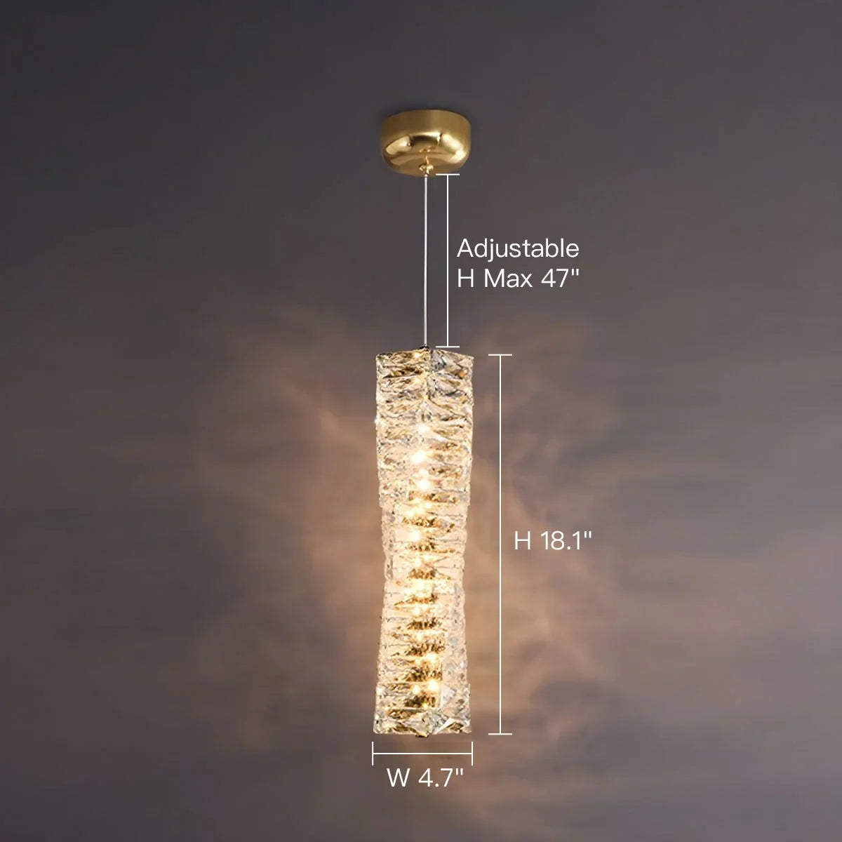 Hanglamp Kristal Gestapeld Ijsblok LED Goud Chroom Sfeerlamp Bar Eetkamer Modern