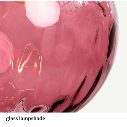 Glazen Bol Hanglamp met Gekleurde Glaskap voor Eetkamer Woonkamer