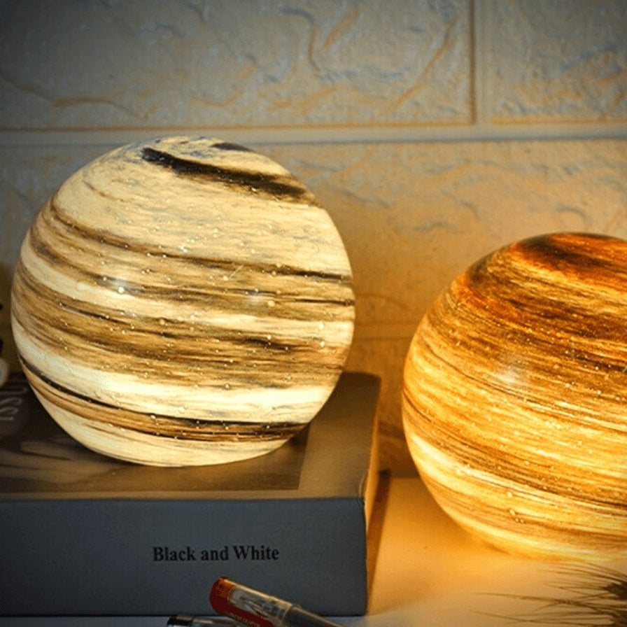 Decoratieve Glazen Maanlamp met Afstandsbediening en 16 Kleuren