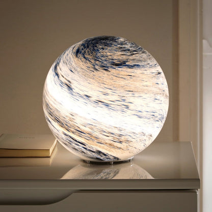 Glazen maanlamp met kosmisch design en sfeerverlichting voor slaapkamer en woonkamer