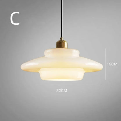 Hanglamp Wit Glas Messing Mid-Century Modern Design Verstelbare Kabel Eetkamer Woonkamer Keuken Melkglas Pendellamp Retro