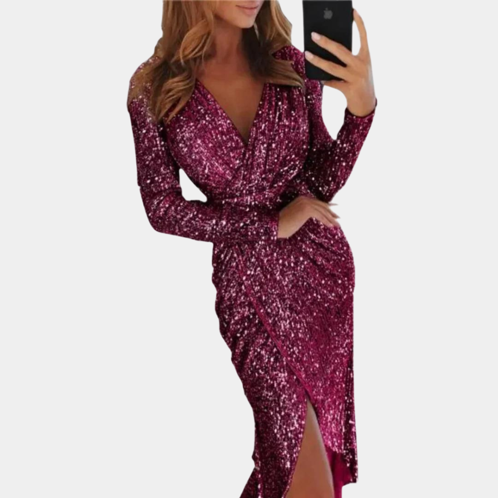 Isabella | Glitterjurk Elegant Feestjurk
