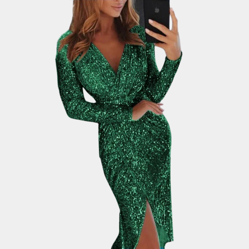 Isabella | Glitterjurk Elegant Feestjurk