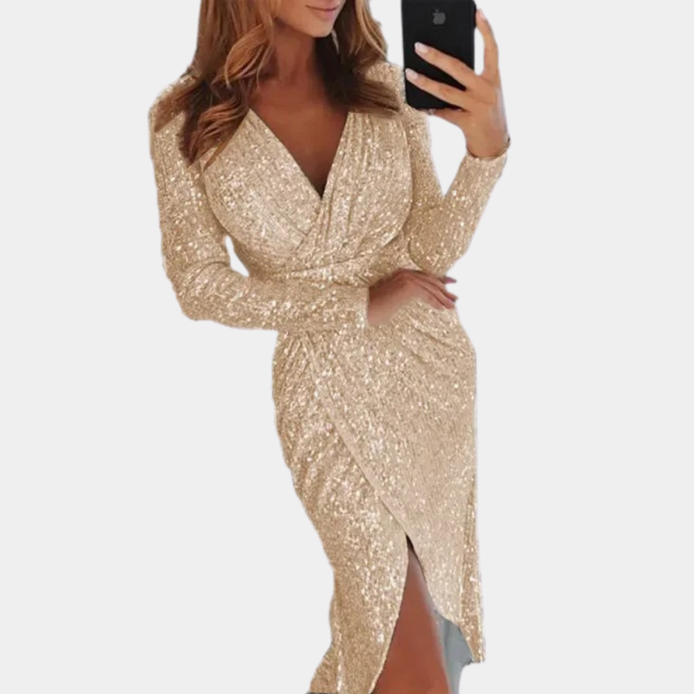 Isabella | Glitterjurk Elegant Feestjurk