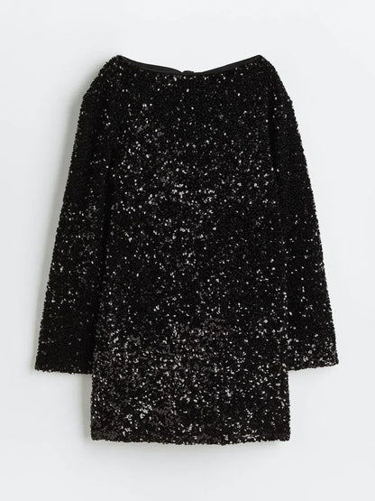 Glamour Cocktail Jurk Glitter Feestjurk voor Vrouw