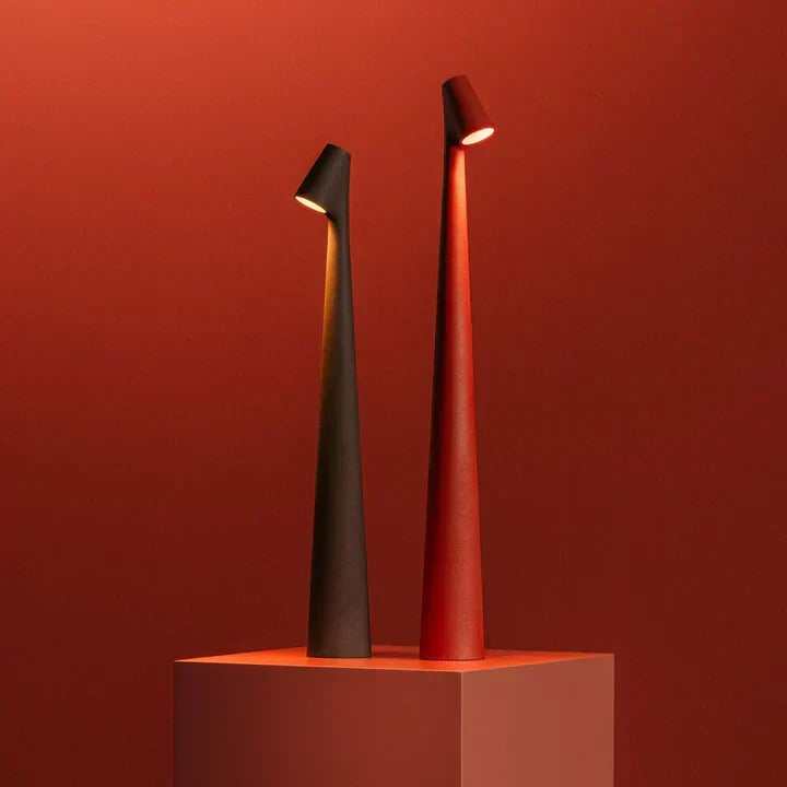 Oplaadbare Tafellamp met Dimbaar Warm Licht en Touch-bediening | Aluminium Designlamp voor Binnen en Buiten | 20 Uur Gebruiksduur