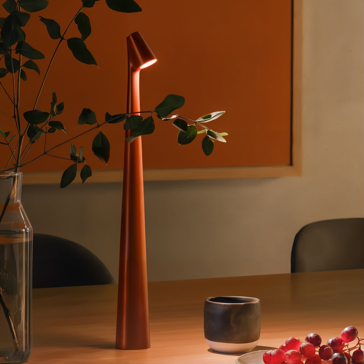 Oplaadbare Tafellamp met Dimbaar Warm Licht en Touch-bediening | Aluminium Designlamp voor Binnen en Buiten | 20 Uur Gebruiksduur