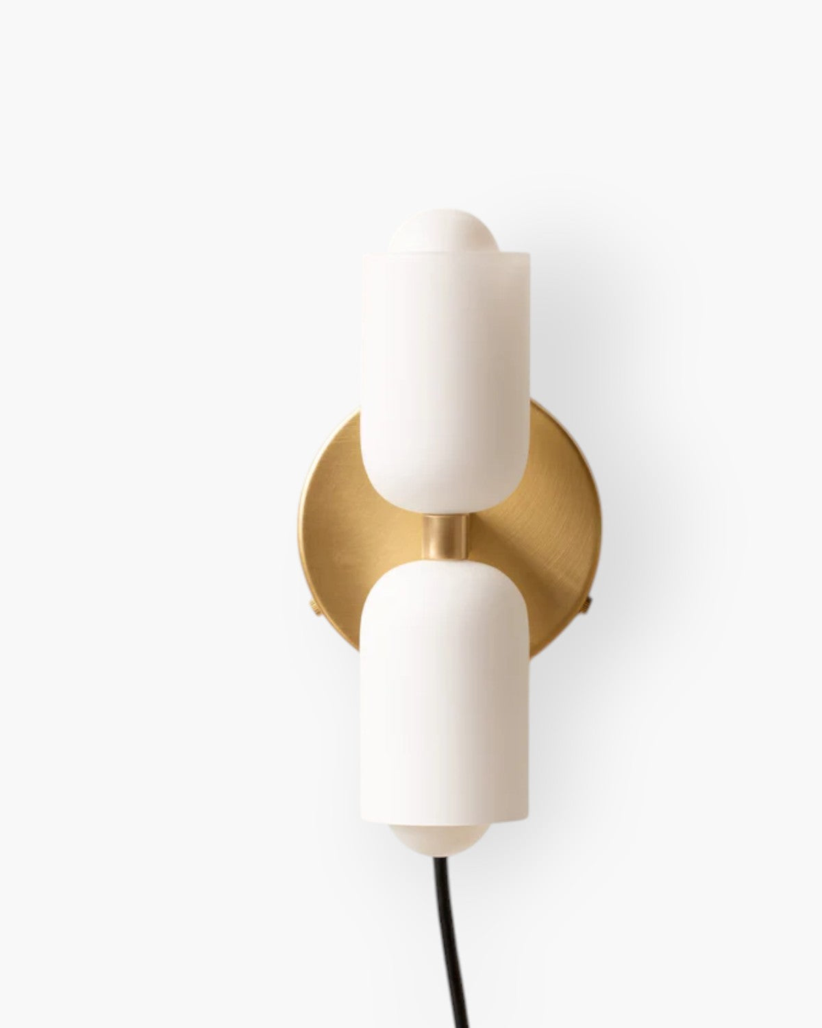 Sansoti | Wandlamp met Dubbele Glazen Kappen voor Slaapkamer en Woonkamer – E27 Wandverlichting