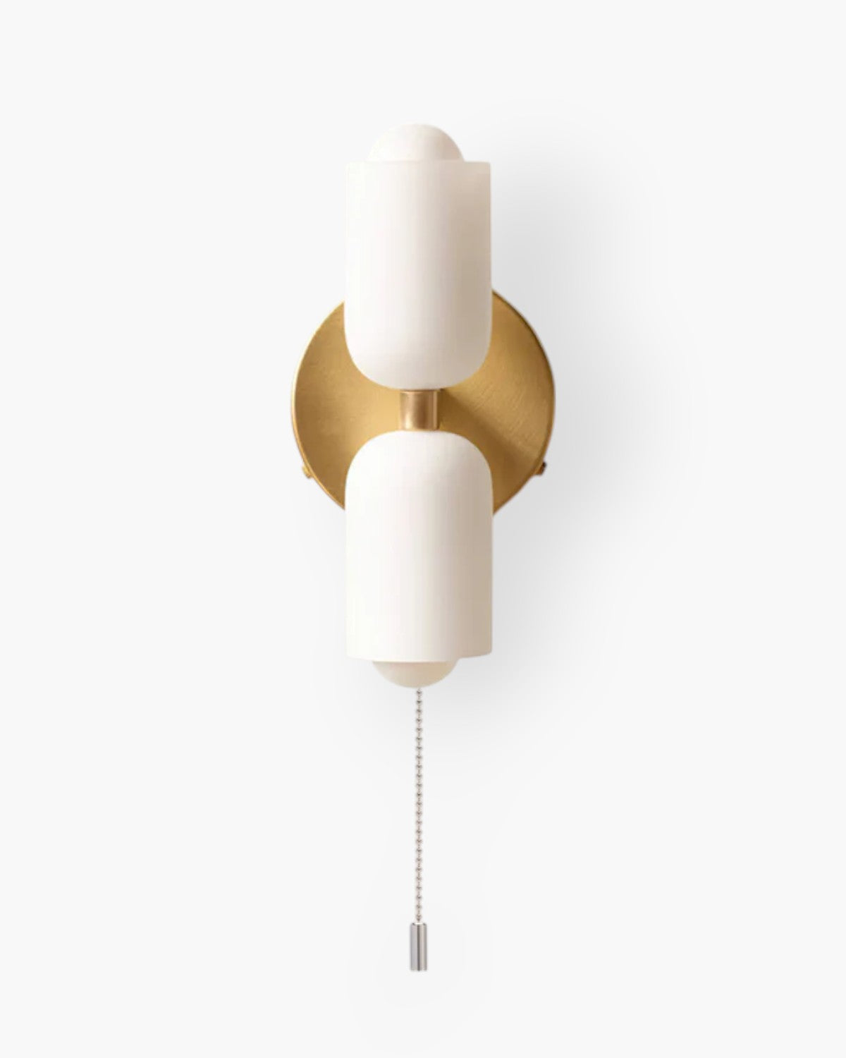 Sansoti | Wandlamp met Dubbele Glazen Kappen voor Slaapkamer en Woonkamer – E27 Wandverlichting