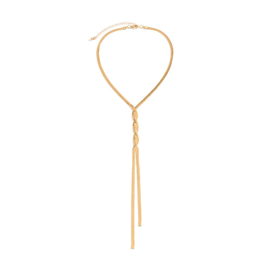 Verstelbare Slangenketting Halssieraad Goud Zilver Elegant Design