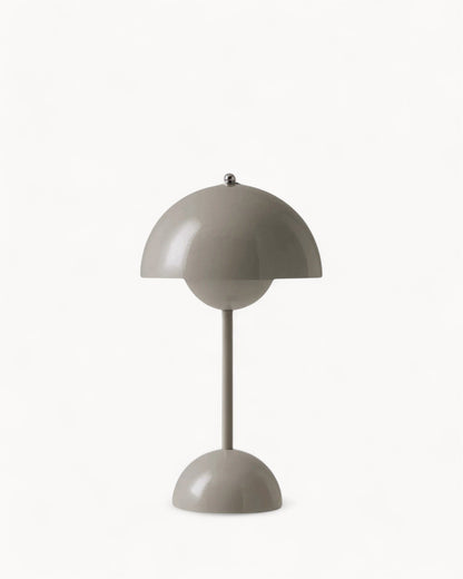 Tafellamp LED Metaal 28cm Grijs Dimbaar Bureau Nachtkast Scandinavisch Design Lamp Modern Minimalistisch