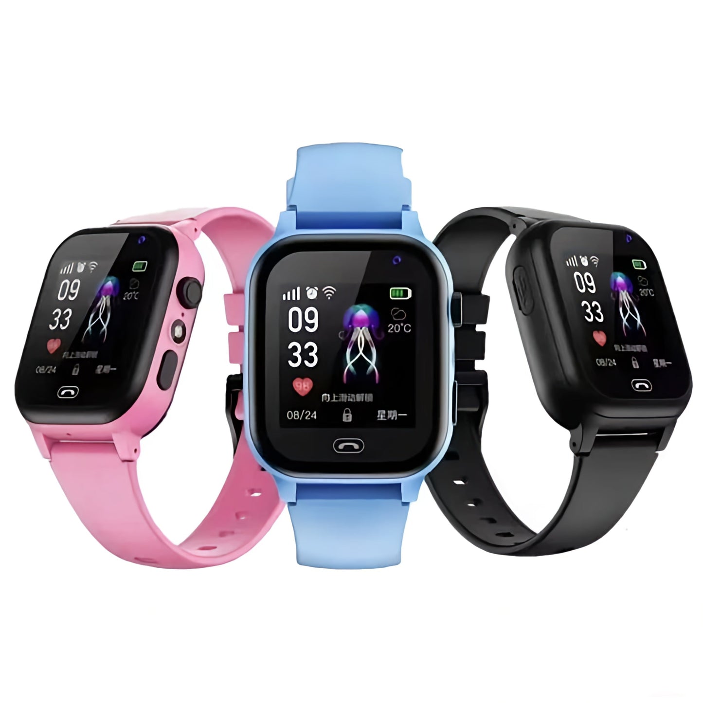 GPS Kinderhorloge met Camera Waterdicht Smartwatch Videobellen Activiteitentracker SOS-Functie Geschikt voor Kinderen 3-12 Jaar