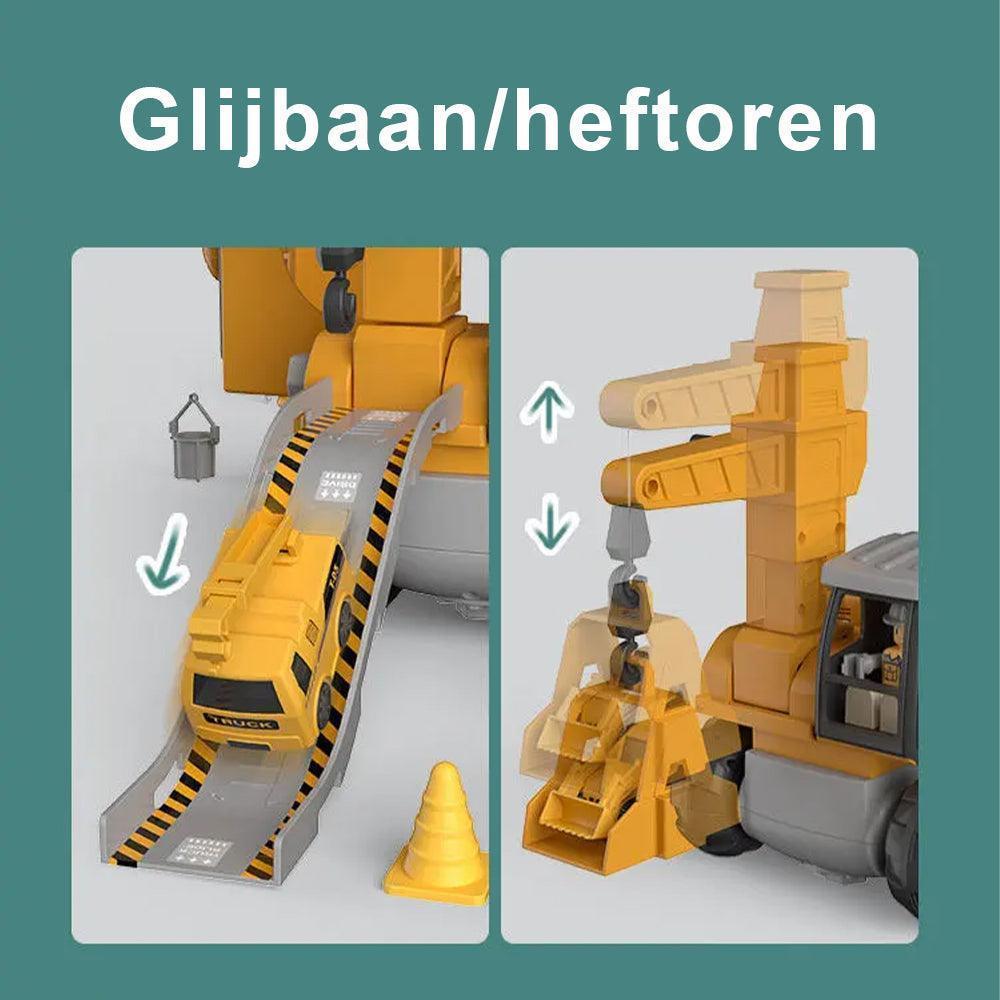 Educatief Bouwspeelgoed Graafmachine met Schroevendraaier voor Motoriekontwikkeling en Constructief Spelen