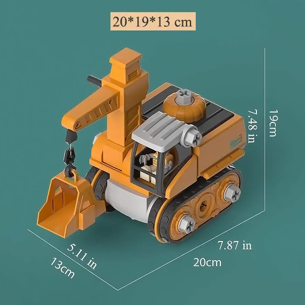 Educatief Bouwspeelgoed Graafmachine met Schroevendraaier voor Motoriekontwikkeling en Constructief Spelen
