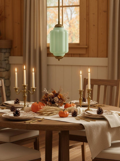 Vintage Melkglazen Hanglamp met Gegolfde Rand – Scandinavische Sfeerverlichting voor Keuken en Slaapkamer