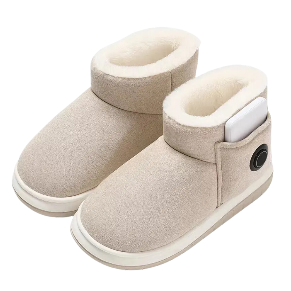 Verwarmde Winterschoenen met Grafeen Technologie 3 Warmtestanden Oplaadbare Accu Zachte Voering Lichtgewicht Comfortabel Draagbaar Verstelbare Temperatuur