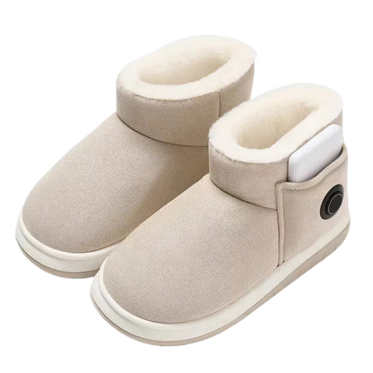 Verwarmde Winterschoenen met Grafeen Technologie 3 Warmtestanden Oplaadbare Accu Zachte Voering Lichtgewicht Comfortabel Draagbaar Verstelbare Temperatuur