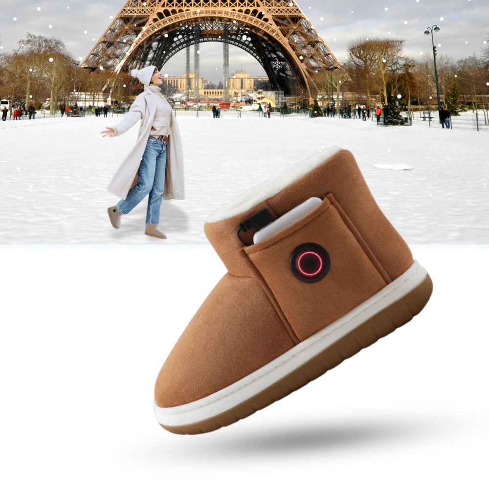 Verwarmde Winterschoenen met Grafeen Technologie 3 Warmtestanden Oplaadbare Accu Zachte Voering Lichtgewicht Comfortabel Draagbaar Verstelbare Temperatuur