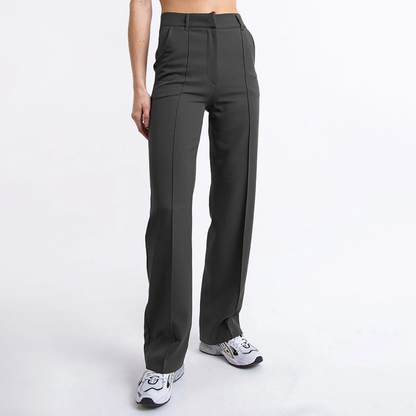 Wijde Pijpen Broek voor Vrouwelijk Comfortabel Chic
