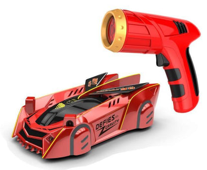 Bestuurbaar Speelgoedauto met Lasersturing – Infrarood RC Auto voor Wand, Plafond & Vloer – LED Verlichting – Oplaadbaar via USB – Voor Kinderen vanaf 3 Jaar