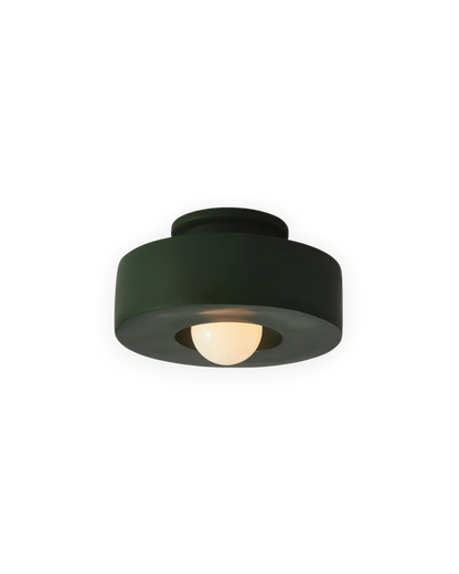 Moderne ronde plafondlamp van resin met geïntegreerde LED – minimalistische flush mount designlamp 30 cm