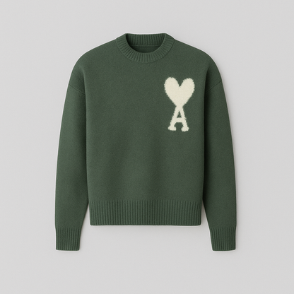 Oversized Trui met Harten voor Vrouwen