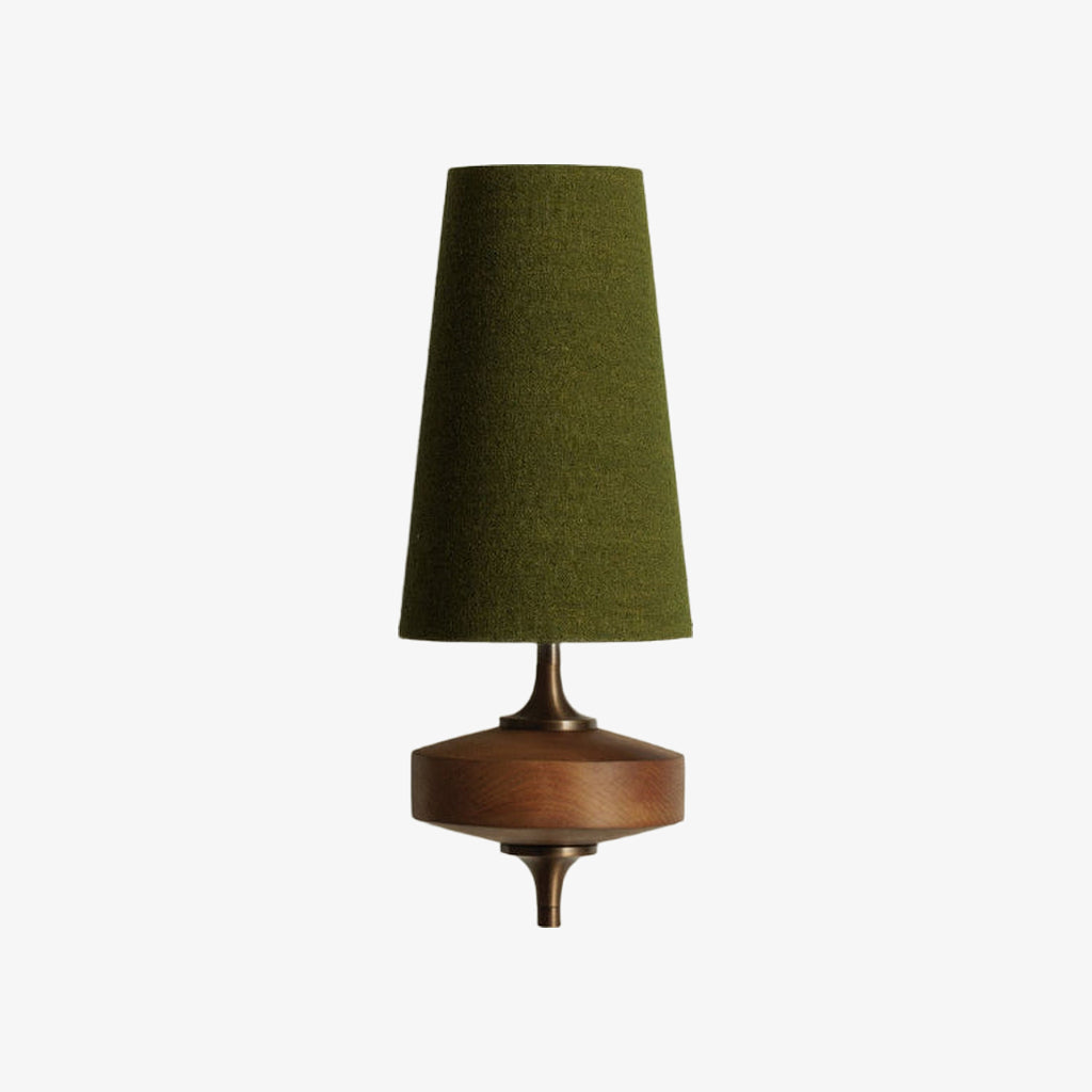 Retro Wandlamp met Stoffen Kap – Vintage Verlichting voor Slaapkamer