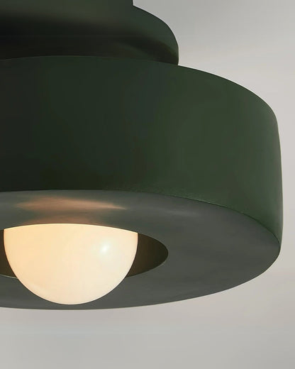 Moderne ronde plafondlamp van resin met geïntegreerde LED – minimalistische flush mount designlamp 30 cm