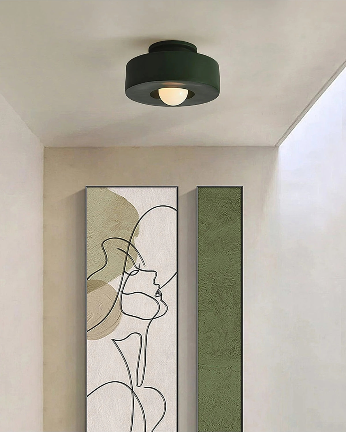 Moderne ronde plafondlamp van resin met geïntegreerde LED – minimalistische flush mount designlamp 30 cm