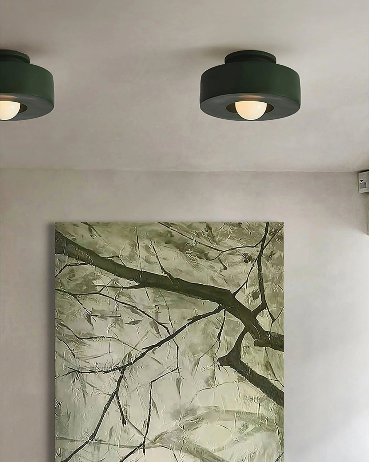 Moderne ronde plafondlamp van resin met geïntegreerde LED – minimalistische flush mount designlamp 30 cm