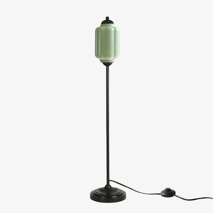 Decoratieve Glazen Pompoen Vloerlamp Retro Organische Stijl Woonkamer Staande Lamp