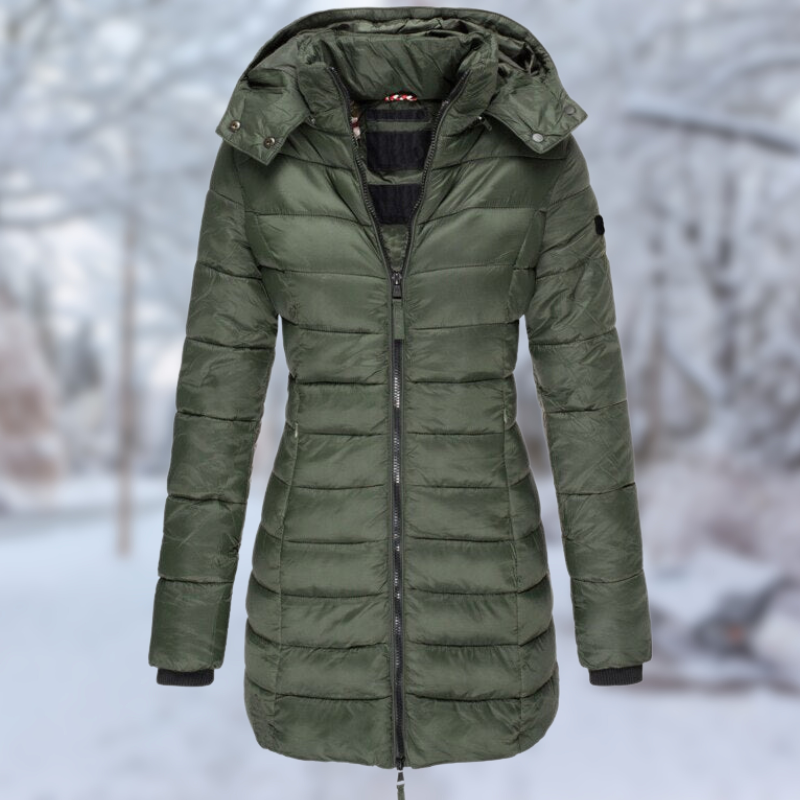 Dames Winterjas Halflang Warm en Stijlvol
