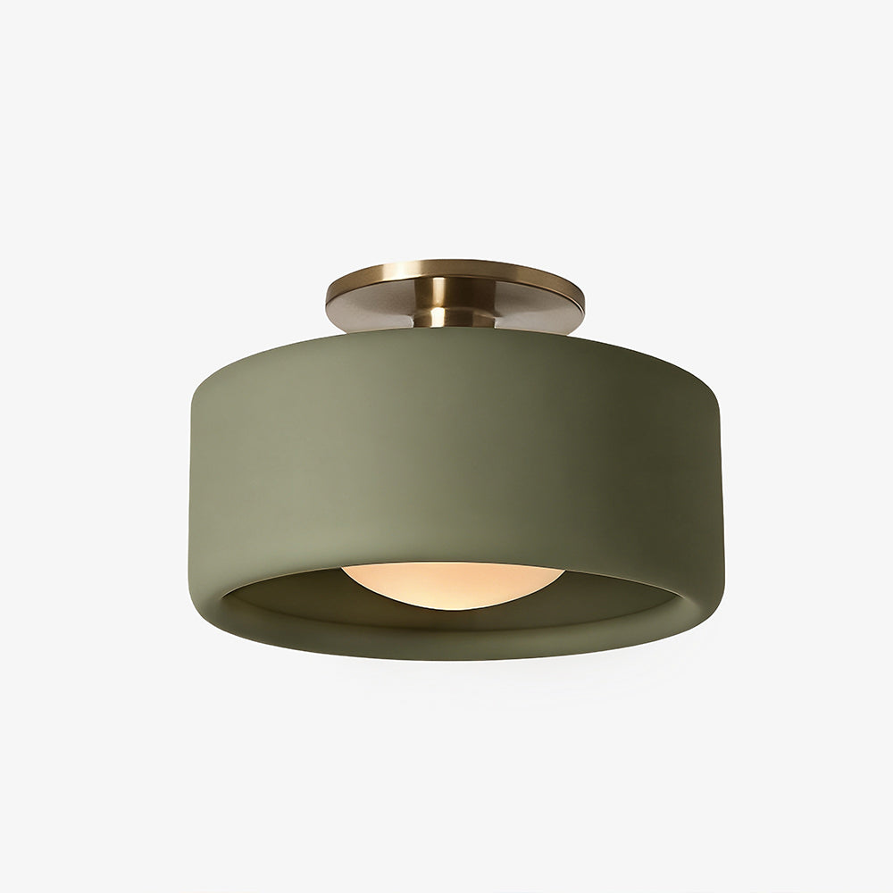 Porseleinen Plafondlamp met Strakke Montage – Moderne Lage Profiellamp Keramiek Opbouwverlichting
