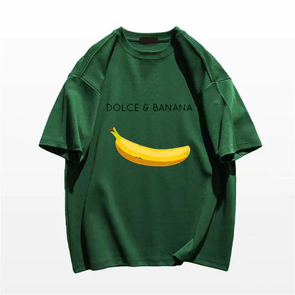 Calvin T-shirt Met Bananenprint Elegante Stijl