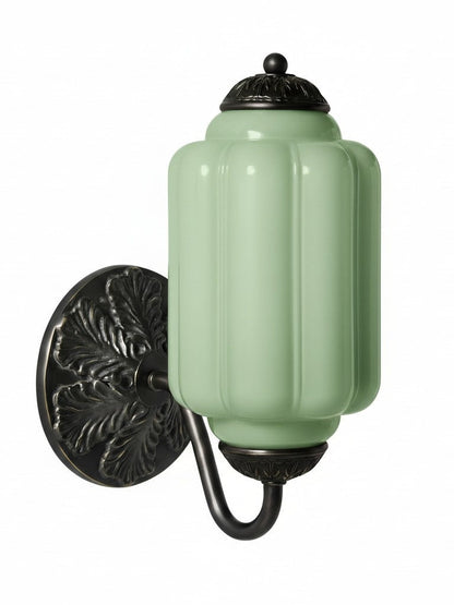 Melkglazen Wandlamp Eloise voor Hal en Slaapkamer | Vintage Wandverlichting met Melkwit Glas