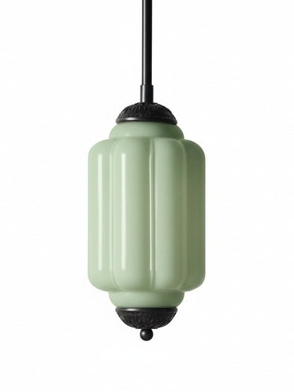 Vintage Glazen Hanglamp met Nostalgische Uitstraling – Verfijnde Verlichting voor Eetkamer en Keuken